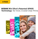 KODAK Mini 2 Retro 4PASS Portable Photo Printer (2.1x3.4 inches) Initial 8 Sheets + 30 Sheets Pack Bundle, White - Image 4