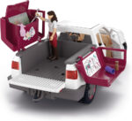 SCHLEICH Horse Club - 90 PC Mobile Vet with Trailer Playset - Includes Toy Horse Figurine, Poseable Veterinarian Figure, Moveable Truck and Accessories - Interactive Play Toys for Kids Ages 5+| 42704 - Image 4