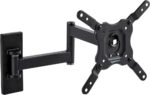 Amazon Basics TV Wall Bracket for 26-55 inch(66cm-140cm) TVs, Swivels Tilts TV Wall Mount for Flat & Curved TV, VESA 100x100mm to 400x400mm, holds up to 36kg, Black - Image 3
