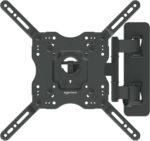 Amazon Basics TV Wall Bracket for 26-55 inch(66cm-140cm) TVs, Swivels Tilts TV Wall Mount for Flat & Curved TV, VESA 100x100mm to 400x400mm, holds up to 36kg, Black