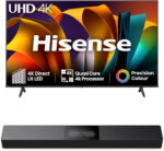 Hisense 50" 50E6QTUK 4K Ultra HD Smart TV AI TV - 4K UHD, Hi-View AI Engine, Precision Colour, AI Smooth Motion, Sports Mode with Freely, Disney +, YouTube, Netflix - Image 2