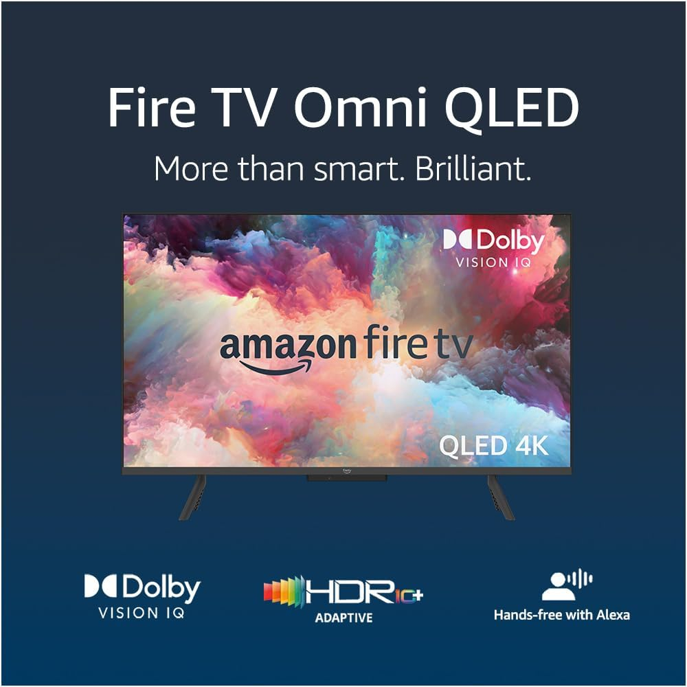 Amazon Fire TV 43-inch Omni QLED series 4K | UHD smart TV, Dolby Vision IQ, hands free with Alexa