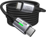 INIU USB C Cable, [2m] 100W Fast Charging USB C to USB C cable, Nylon Braided Phone Charger Type C Data Cord for iPhone 17 16 Pro Max, MacBook, iPad Air, Samsung S25 S24 Ultra, Google Pixel 9, Xiaomi