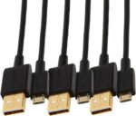 Amazon Basics USB-A to Micro USB Charging Cable, 480Mbps Transfer Speed with Gold-Plated Plugs, USB 2.0, 0.9 m, Black - Image 2