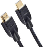 Amazon Basics HDMI Cable, 6ft, 4K@60Hz, High-Speed 4K HDMI 2.0 Cord (18Gbps), 2160p, 48 bit, Compatible with TV/PS5/Xbox/Roku, Black