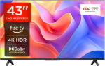 TCL 43PF650K 43-inch 4K Ultra HD, HDR TV, Smart LED Fire TV (Dolby Vision, Dolby Atmos, DTS, HDR 10, Alexa built-in, Airplay2, Miracast)