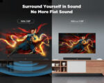 GarageRock Sound Bar for TV, Soundbar 2-in-1 Detachable Sound Bars with Auto Volume Boost for Clear Sound, TV Speakers with 3 EQ Modes, Bluetooth 5.3/ARC/Opt/AUX Connection for PC/Gaming/Projectors - Image 5