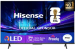 Hisense 43" 43E78QTUK PRO 144Hz QLED Smart AI TV - Hi-View AI Engine, 144Hz Game Mode PRO, Dolby Atmos, Quantum Dot Colour with Freely, Disney +, YouTube, Netflix