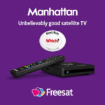 Manhattan SX Freesat HD Box, Black - Image 3