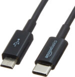 Amazon Basics USB-C to Micro USB 2.0 Cable - 0.9 m, Black