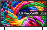 LG 50NANO90A6B 50-Inch NANO AI 4K Smart TV (webOS 25 Platform with AI Concierge, alpha 7 AI Processor 4K Gen8, Game Optimiser & ALLM, 60Hz) [Model 2025] [Energy Class F]