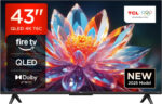 TCL 43T6C-UK 43” QLED 4K HDR TV, Fire TV (Smart TV with Dolby Vision & Atmos, HDR10+, Press & Ask Alexa, 2025 New Model)