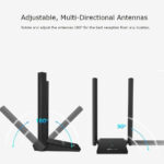 TP-Link Archer TX20U Plus WiFi Dongle, AX1800 High Gain Wireless wifi 6 USB wifi Adapter for PC, Dual Antennas Dual-Band USB 3.0 Wi-Fi dongle, Low Latency, Supports Windows 10/11, Highly Secure WPA3 - Image 4