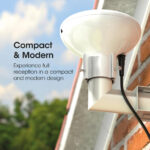 Outdoor Aerial, SLx Digidome For TV Digital Freeview HD 360° Omni Directional Amplified Antenna with Integrated 4G + 5G Filter and Full Installation Kit,White - Image 3