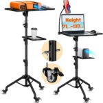CAHAYA Projector Tripod Stand Laptop Stand Portable Projector Laptop Stand Multifunctional DJ Rack Stand with Adjustable Height for Outdoor Movies, Computer, Book, DJ Equipment CY0331 - Image 4