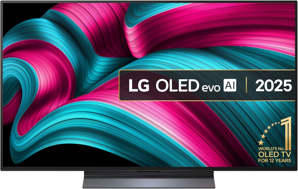LG OLED48C55LA 48-Inch OLEDevo AI 4K UHD Smart TV, (α9 AI Processor, Dolby Atmos, Freeview Play and Think Assemble Alexa, 120Hz) [Model 2025]