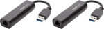 Amazon Basics USB 3.0 to 10/100/1000 Gigabit Ethernet Internet Adapter, Black, 1-Pack - Image 2