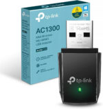 TP-Link Archer T3U 1300 Mbps High Gain Wireless Dual-Band USB WiFi Dongle, 3dBi Dual Omni Directional Antenna, WiFi Adapter for PC Supports Windows 11/8.1/8/7/XP, Mac OS, Linux