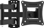 GRIFEMA GB1008-1 TV Wall Bracket for 13-32 inch, Small, Swivel, Tilt, Extendable TV Wall Mount, up to 20KG, Vesa 75x75MM and 100X100MM for Flat & Curved Television and Monitor