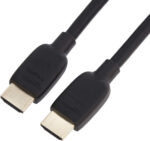 Amazon Basics HDMI Cable, 48Gbps Certified Ultra High Speed, 8K@60Hz, 4K@120Hz, Gold-Plated Plugs, Ethernet Ready, 1.8 m, Black