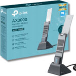 TP-Link Archer TX50UH AX3000 WiFi Dongle, WiFi 6 Dual Band Wireless, USB WiFi Adapter for PC, Broader Coverage, USB WiFi Dongle, Lower Latency&High Efficiency, USB3.0, Win10/11 Support, MU-MIMO, OFDMA