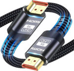 10K 8K HDMI Cable 2.1, HDMI Cables Available in 0.5M,1M, 2M, 3M, 5M, 6M, 7.5M Lengths for Selection,Ultra HD Cable High-Speed Lead 48Gbps, HDMI Cables (8K@60Hz) Supports Dynamic HDR, eARC, Dolby Atmos