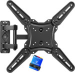 GRIFEMA TV Wall Bracket for 26–65 Inch Flat & Curved Screens – Universal Full Motion TV Wall Mount with Swivel & Tilt, Extendable Arm, Max VESA 400x400mm, Holds up to 35kg, Easy Installation, GB1010
