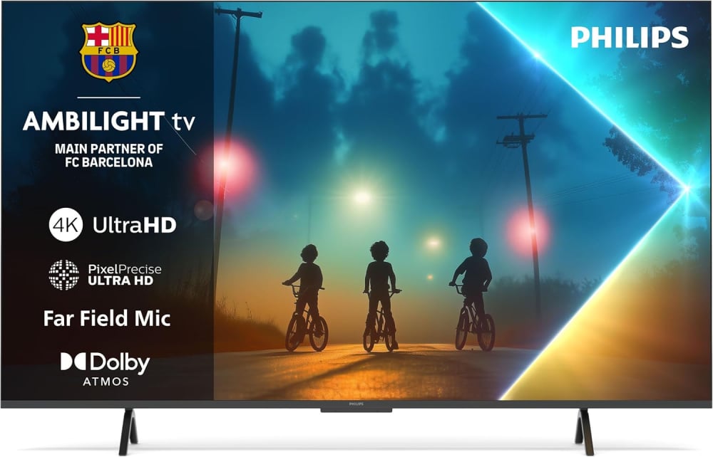 Philips Ambilight 43PUS8200 4K LED Smart TV - 43 Inch Display with Pixel Precise, Ultra HD, Titan OS Platform and Dolby Atmos Sound, Works with Alexa and Google Voice Assistant