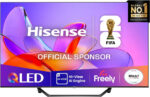 Hisense 43" 43A7QTUK QLED Smart AI TV - 4K Direct Lit Viewing, Quantum Dot Colour, Hi-View AI Engine, Dolby Vision, Dolby Atmos with with Freely, Disney +, YouTube, Netflix