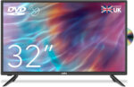 Cello C3220F 32" inch HD Ready LED TV with built in DVD player with Freeview HD Built in Satellite receiver 3 X HDMI and USB 2.0 to record Live TV Made in the UK,Black