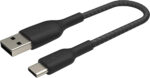 Belkin BoostCharge Braided USB C charger cable, USB-C to USB-A cable, USB type C charging cable for iPhone 16, 15, Samsung Galaxy S24, S23, Pixel, iPad, MacBook, Nintendo Switch and more - 1m, White - Image 4