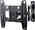 One For All - Full Motion TV Bracket – Swivel (120°) Tilt (20°) Wall Mount – Screen size 32-90 Inch – Max Weight 60kg – VESA 200x200 to 600x400 – Black - Image 4
