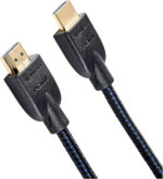 Amazon Basics HDMI Cable, 18Gbps High-Speed, 4K@60Hz, 2160p, Nylon-Braided Cord, Ethernet Ready, 0.9 m, Nylon