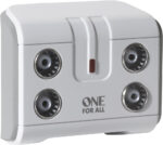 One For All SV9604 4 Way Signal Booster/Splitter for TV