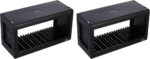 Hama CD Rack for 20 CDs | CD Storage for Hanging or Standing, Space-Saving, Small CD Stand, for the Office or Any Room | Black - Image 3