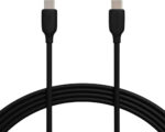 Amazon Basics USB-C to USB-C 2.0 Fast Charger Cable, 480Mbps Speed, USB-IF Certified, for Apple iPhone 16/15, iPad, Samsung Galaxy, Tablets, Laptops, 3 m, Black