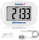 AVTrek Step Counter with Clip and Lanyard, 3D Pedometer with Time Display and LED Backlight, Simple Step Counter for Walking and Running, Men, Women, Elder - Image 3