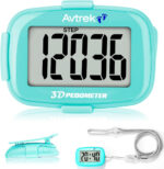 AVTrek Step Counter with Clip and Lanyard, 3D Pedometer with Time Display and LED Backlight, Simple Step Counter for Walking and Running, Men, Women, Elder - Image 4