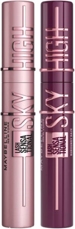 Maybelline New York Lash Sensational Sky High Mascara, Volumising & Lengthening Mascara, Washable Flake-Free Formula Infused with Bamboo Extract & Fibres, 7.2 ml, Shade: 01, Very Black - Image 2