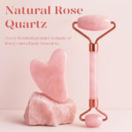 BAIMEI Gua Sha & Jade Roller,Guasha Tool face, Self Care Gift for Women and Men, Massager for Face, Eyes, Neck Care, Skin Care Gifts - Rose Quartz - Image 3
