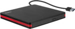 Rioddas External CD Drive, USB 3.0 Portable CD/DVD +/-RW Drive Slim DVD/CD ROM Rewriter Burner for Laptop Desktop PC Windows and Linux OS Apple Mac Macbook Pro