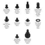 wugongshan 420 Pcs Computer Screw Set, PC Motherboard Standoffs Screws Kit, Personal Computer Screw Standoffs Set Kit for PC Case Motherboard Box HDD SSD Fa CD-ROM Hard Drive Screws Standoffs - Image 2