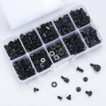wugongshan 420 Pcs Computer Screw Set, PC Motherboard Standoffs Screws Kit, Personal Computer Screw Standoffs Set Kit for PC Case Motherboard Box HDD SSD Fa CD-ROM Hard Drive Screws Standoffs - Image 4