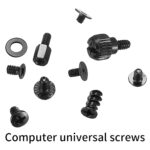 wugongshan 420 Pcs Computer Screw Set, PC Motherboard Standoffs Screws Kit, Personal Computer Screw Standoffs Set Kit for PC Case Motherboard Box HDD SSD Fa CD-ROM Hard Drive Screws Standoffs - Image 3