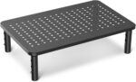 suptek Computer Monitor Stand Riser, Metal for Laptop, Printer, Notebook and All Flat Screen TV Display with Vented Platform, 3 Height Adjustable Riser MST003 - Image 3