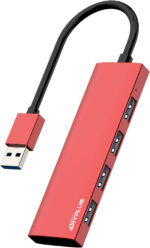 ANYPLUS USB 3.0 Hub, 4 Port USB Hub Splitter,Portable USB Adapter Mini Multiport Expander for Desktop, Laptop, Xbox, Flash Drive, HDD, Console, Printer, PC, Keyboards, HP, Dell - Image 2