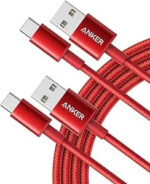 Anker USB C Charger Cable, 2-Pack 3 ft (0.9 m) USB to USB C Cable, USB A to USB C Braided Phone Charger Cable for iPhone 17/16/15, iPad Pro, Samsung Galaxy, MacBook Pro,and More - Image 2
