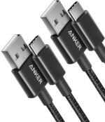 Anker USB C Charger Cable, 2-Pack 3 ft (0.9 m) USB to USB C Cable, USB A to USB C Braided Phone Charger Cable for iPhone 17/16/15, iPad Pro, Samsung Galaxy, MacBook Pro,and More