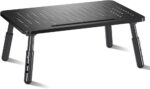 Bracwiser Monitor Stand Riser, Metal Computer Stand, 3 Height Adjustable Screen Riser with Mesh Platform for PS4, PC, Printer, Notebook and All Flat Screen, Holds Up to 20KG - Image 2