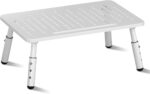 Bracwiser Monitor Stand Riser, Metal Computer Stand, 3 Height Adjustable Screen Riser with Mesh Platform for PS4, PC, Printer, Notebook and All Flat Screen, Holds Up to 20KG - Image 4